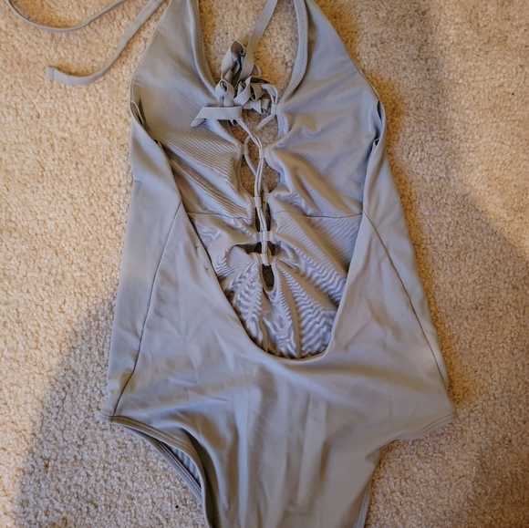 Aerie Lace-Up One Piece Swimsuit - Picture 3 of 3